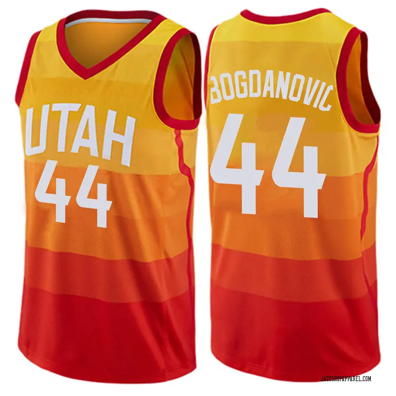 Nike Utah Jazz Swingman Orange Bojan Bogdanovic Jersey ...