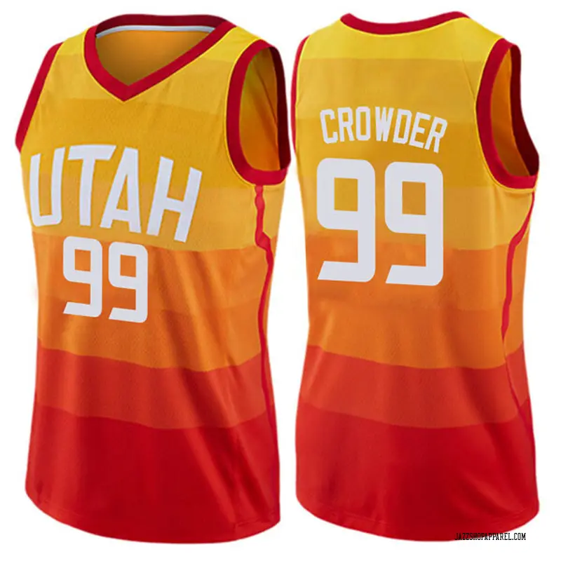 Utah Jazz Swingman Orange Jae Crowder 
