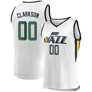 Utah Jazz Swingman Green Jordan Clarkson Salute to Service Jersey - Men's
