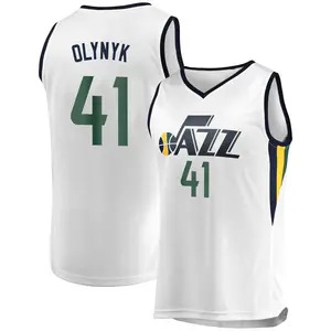 Men's Fanatics Branded Kelly Olynyk Yellow Utah Jazz 2022/23 Fast Break Replica Player Jersey - Icon Edition Size: 4XL