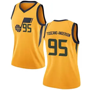 Men's Utah Jazz Juan Toscano-Anderson Fanatics Branded Yellow Fast Break  Player Jersey - Icon Edition