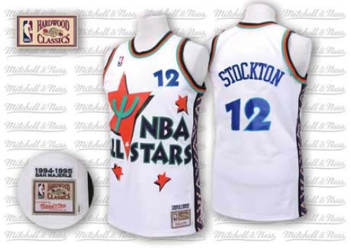 Adidas Utah Jazz Authentic White John Stockton 1995 All ...