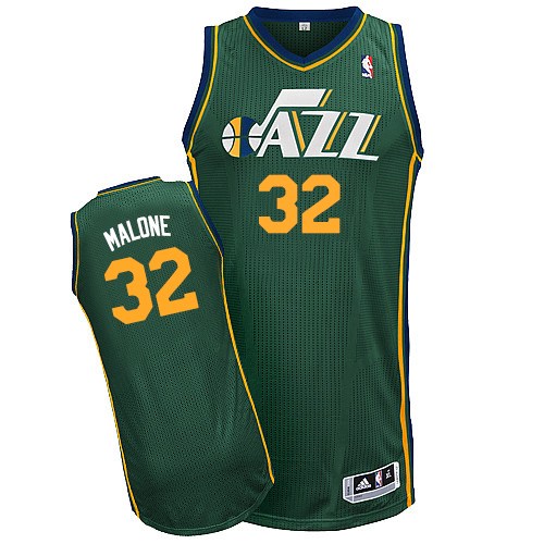 Adidas Utah Jazz Authentic Green Karl Malone Alternate ...